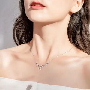 New 925 Sterling Silver Leaf Branch Necklace